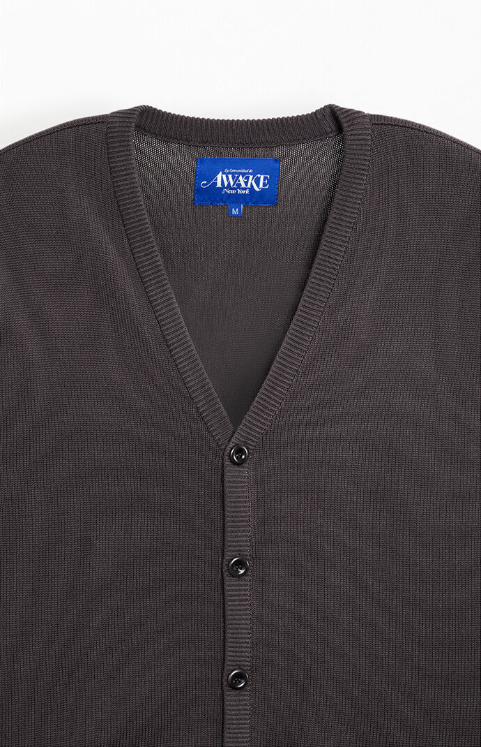 Awake NY Striped Sleeve Mohair Cardigan