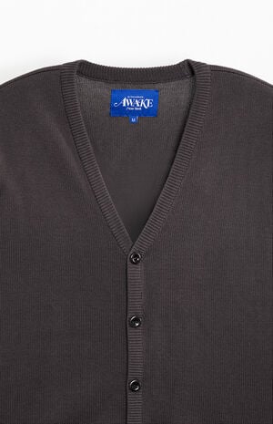 Striped Sleeve Mohair Cardigan image number 2