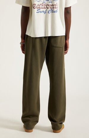 Olive Straight Leg Sweatpants image number 4