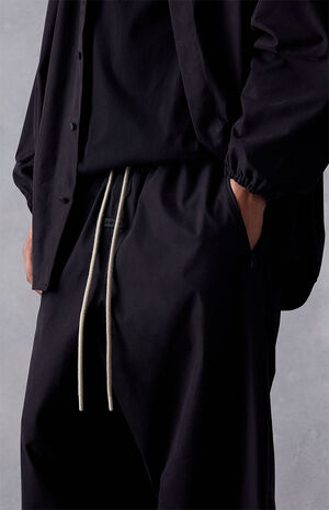 Jet Black Relaxed Trousers image number 5