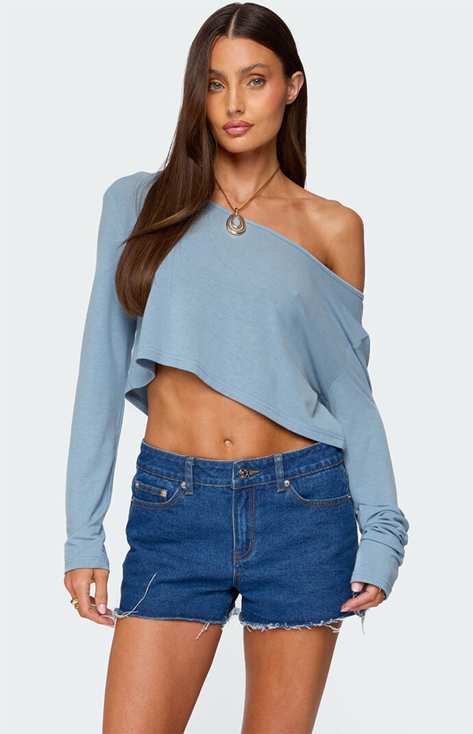 Edikted Cropped Off Shoulder Top