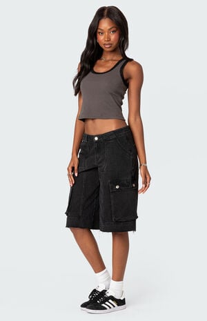 Alix Lacey Ribbed Tank Top image number 2