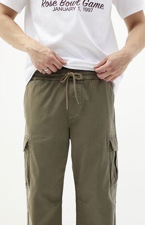 Olive Baggy Cargo Pants image number 2
