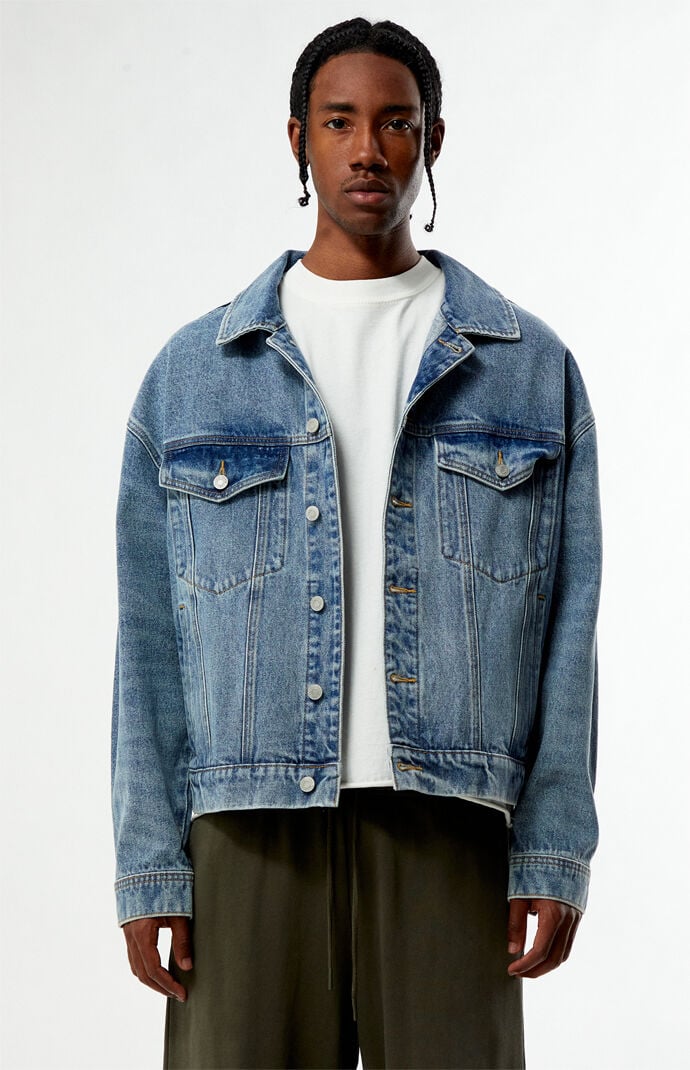 Pacsun Brooks Medium Blue Denim Jacket
