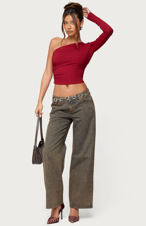 Mila Asymmetric Backless Top image number 5