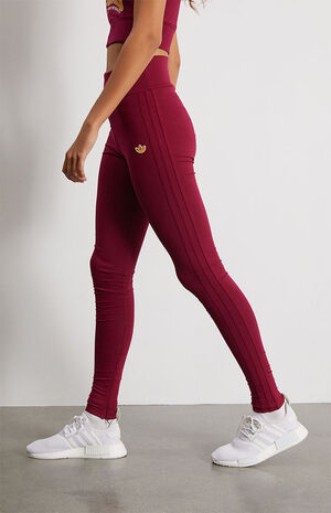 adidas Burgundy Class '72 Leggings PacSun