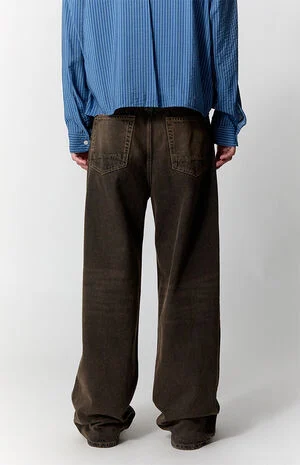 Blake Extreme Baggy Jeans Overdyed Brown image number 5