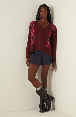 Elin V-Neck Oversized Sweater image number 1