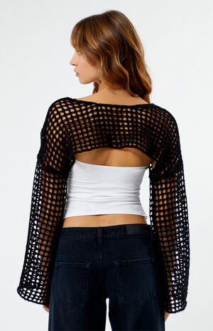 Eco Long Sleeve Knit Boat Neck Top image number 4