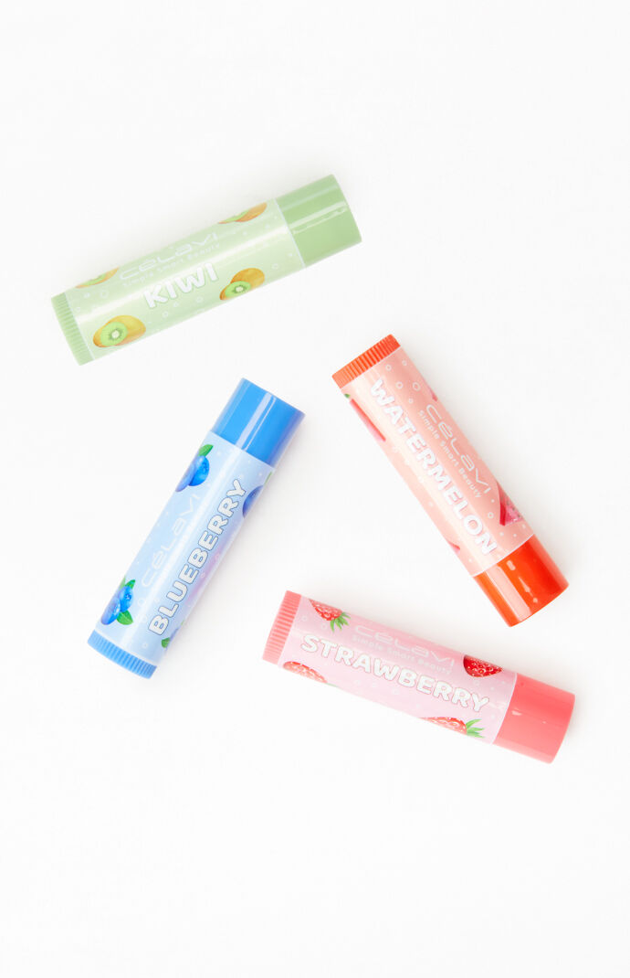 【新品未開封】FACELLUVA ファルセルヴァ クリーム4個セット CELAVI 4 Pack Fruit Fusion Lip Balms | Pacsun