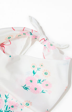 Beige Braided Satin Headband image number 2