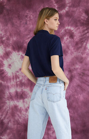 Upcycled Navy Polo Shirt image number 2