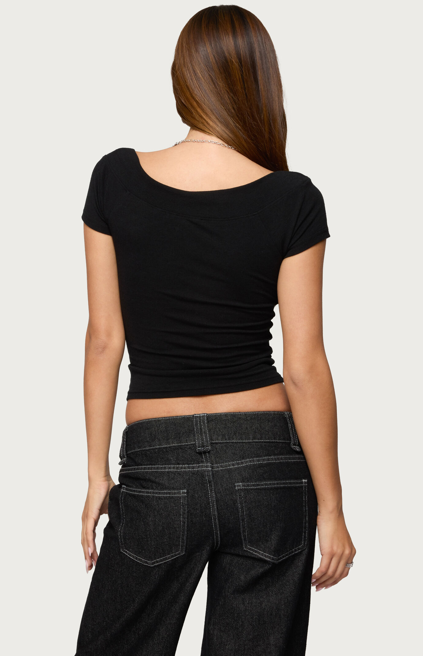 Edikted Becca Boat Neck Top