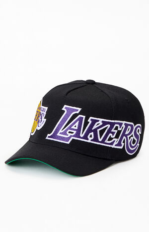 MLB LA Lakers Busted Pro Snapback Hat image number 4