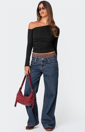 Stacie Asymmetric Long Sleeve Top image number 2