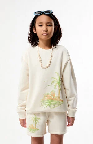 Palm Tree Crew Neck Sweatshirt&nbsp; image number 1