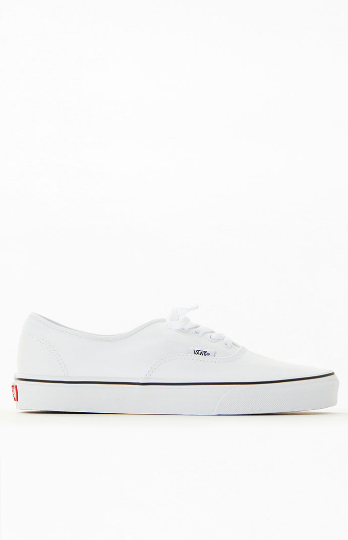 All white vans pacsun best sale
