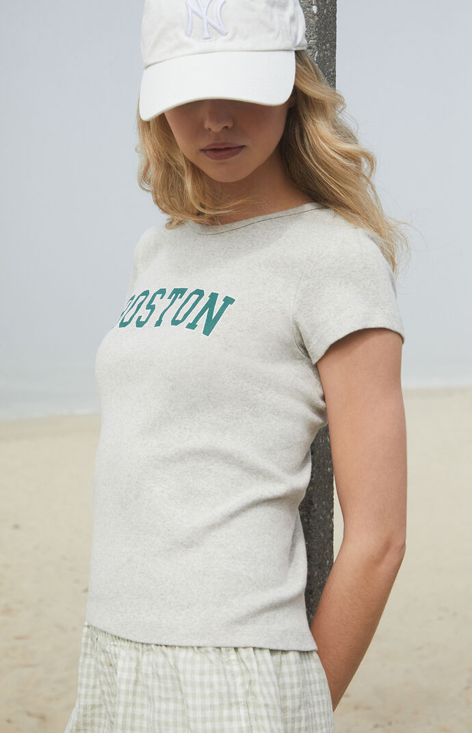 John Galt Light Gray Boston Hailie T-Shirt