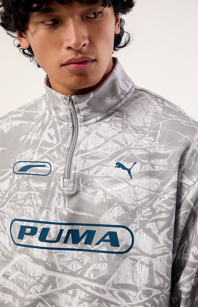 Puma Camo Logo Quarter Zip Sweatshirt