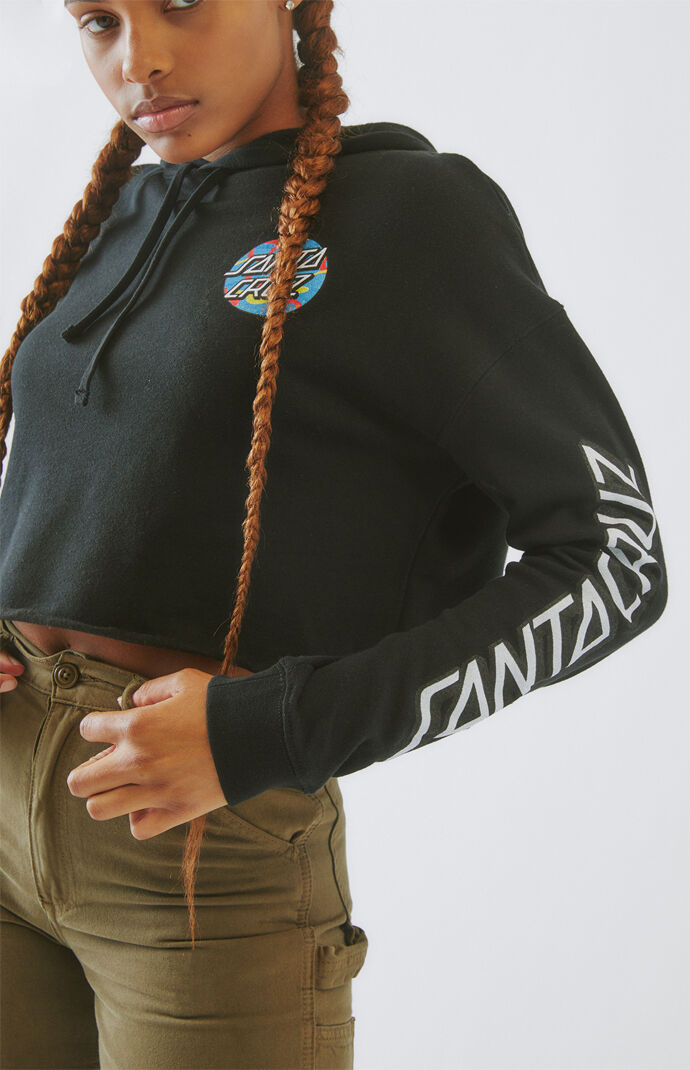Primary Dot Cropped Hoodie