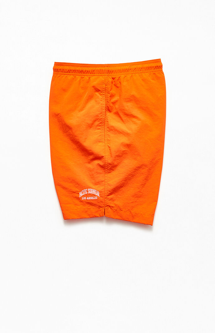 Collegiate Solid Swim Trunks