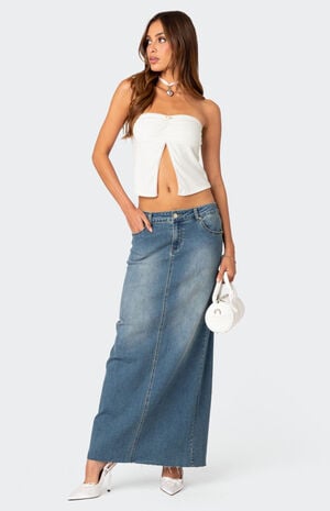 Percy Split Front Pointelle Top image number 1