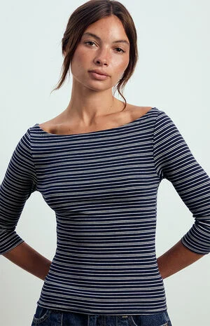 Kenzie 3/4 Sleeve Off-The-Shoulder Top image number 2