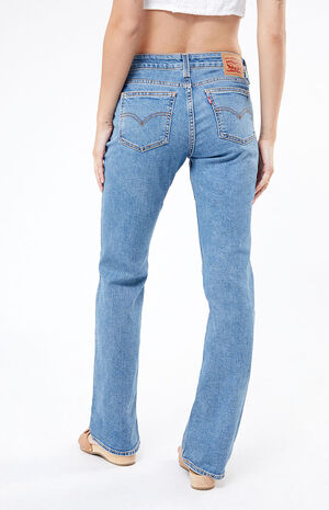 Medium Blue Superlow Bootcut Jeans image number 4
