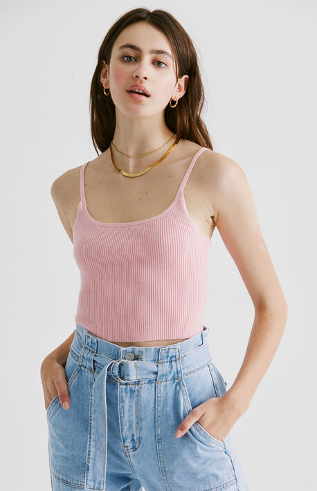 Ribbed Scoop Cami Top