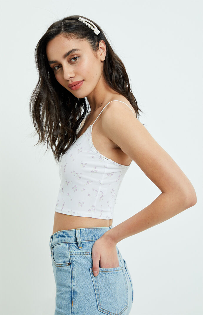 Mesh Picot Tank Top