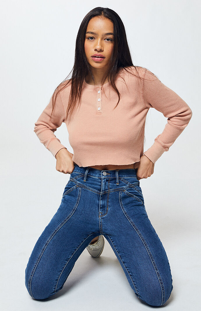 Kiki Blue Super High Waisted Jeggings