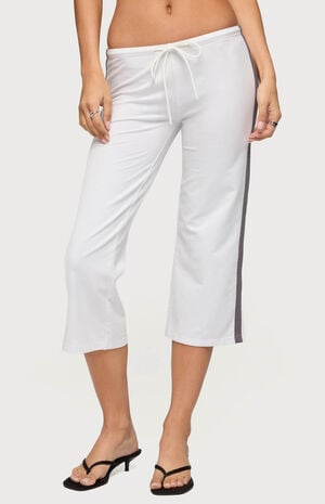 Milene Contrast Terry Capri Pants image number 1