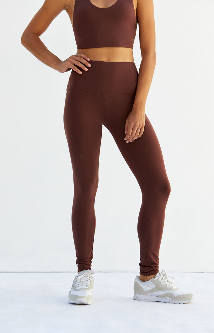 Wine Mars Active Leggings