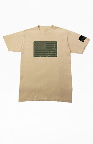 Sand America Straight & Wavy Flags T-Shirt image number 1