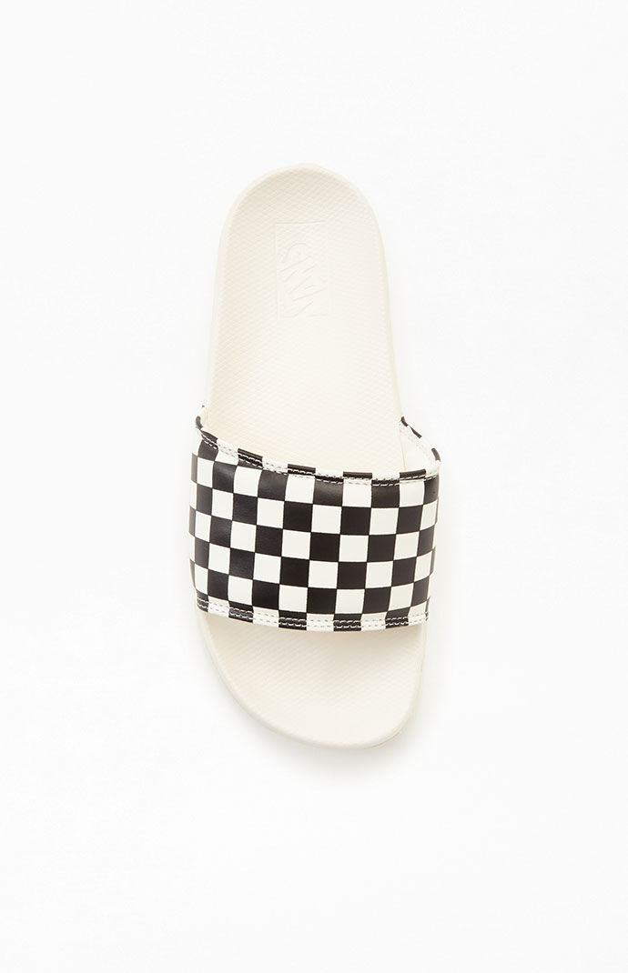 van checkered sandals
