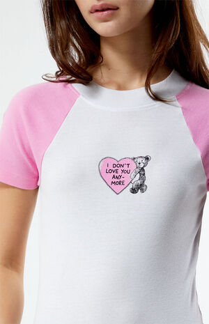 I Don't Love You Anymore Raglan T-Shirt image number 2