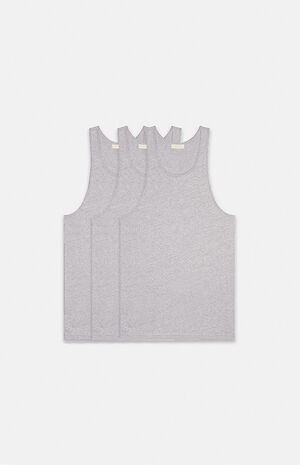 3 Pack Dark Oatmeal Tank Tops image number 1