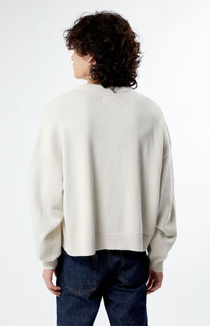 Oatmeal Cropped Sweater image number 4