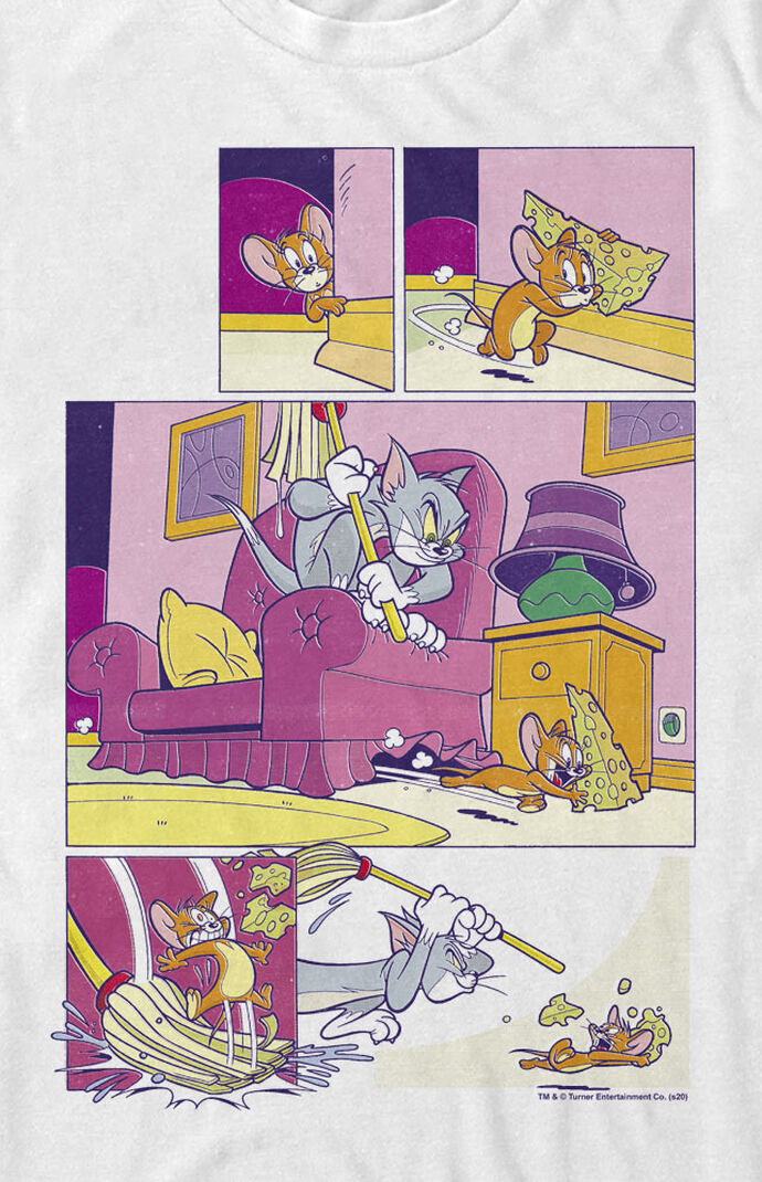 Tom And Jerry Cheese Comic T-Shirt