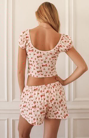 Cozy Cabin Pajama Shorts image number 3