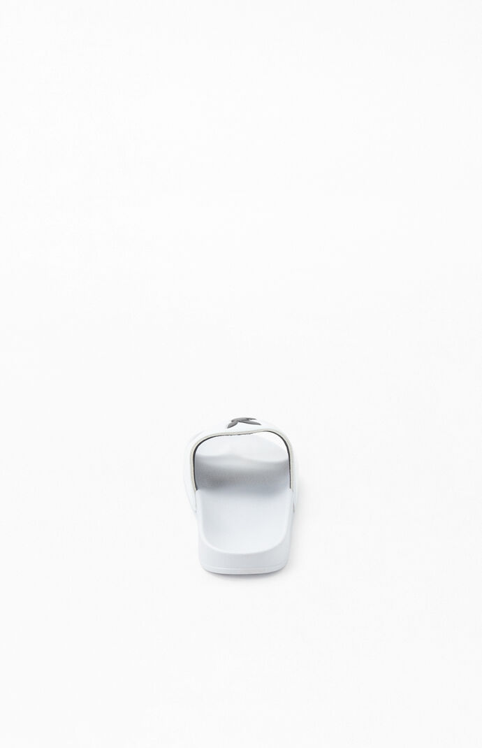 x Playboy White Slide Sandals