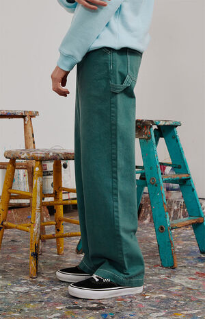 Eco Green Boyfriend Carpenter Jeans image number 3