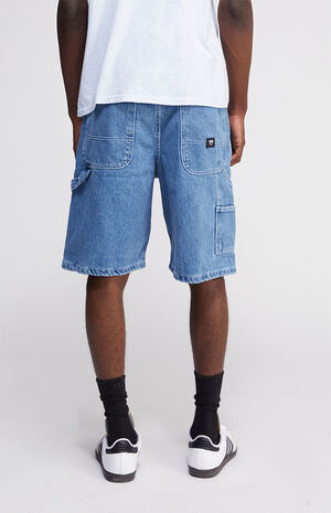 Drill Chore Loose Denim Shorts image number 4