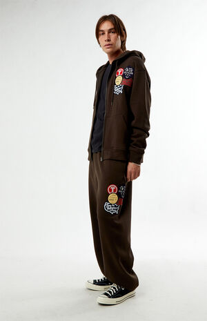 Vintage Patch Baggy Jogger Sweatpants image number 5