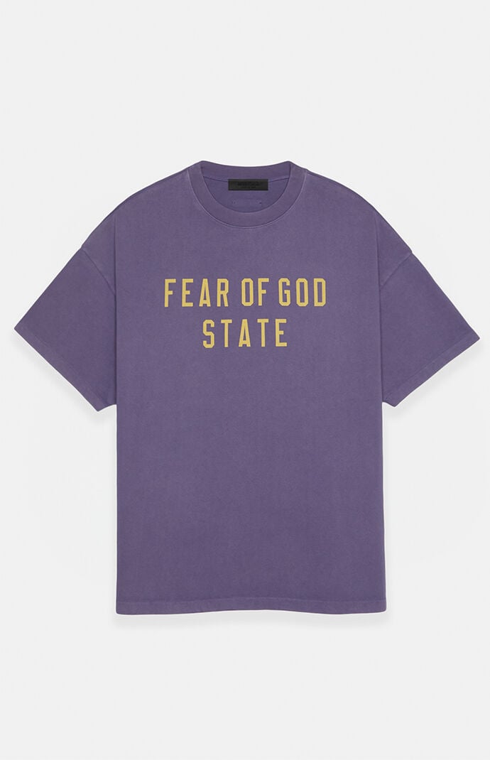 【FOG Essentials】Lavender Heavy T-Shirt Fear of God Essentials Lavender Heavy T-Shirt | PacSun