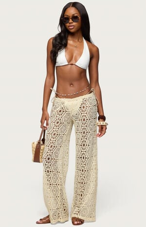 Amrita Baggy Crochet Pants image number 5