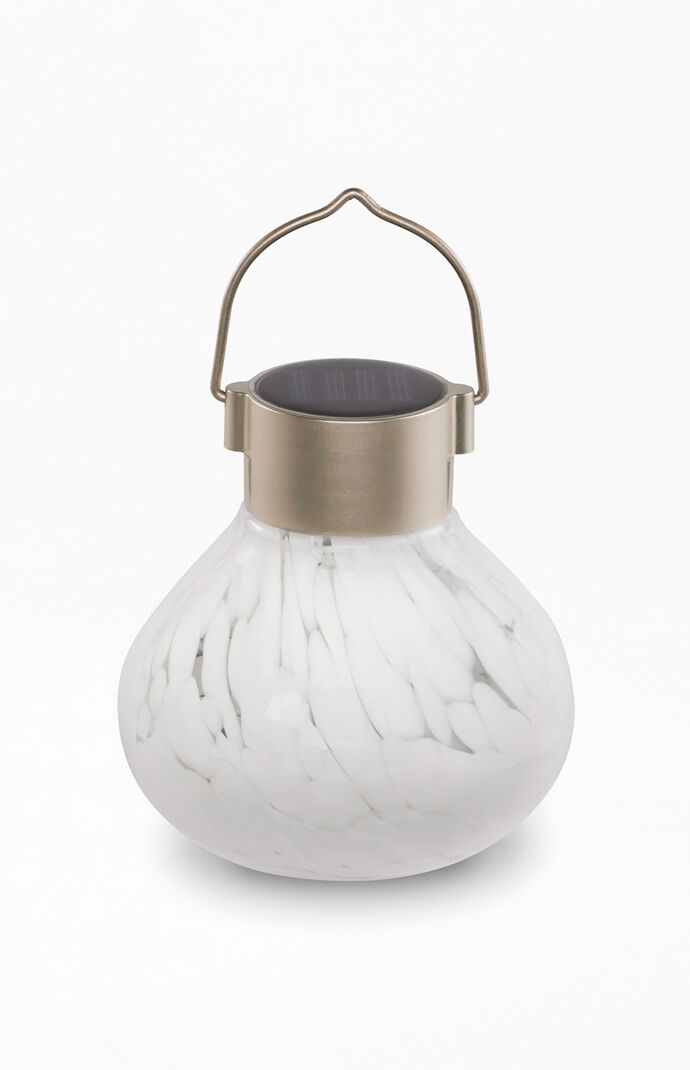 White Solar Tea Lantern