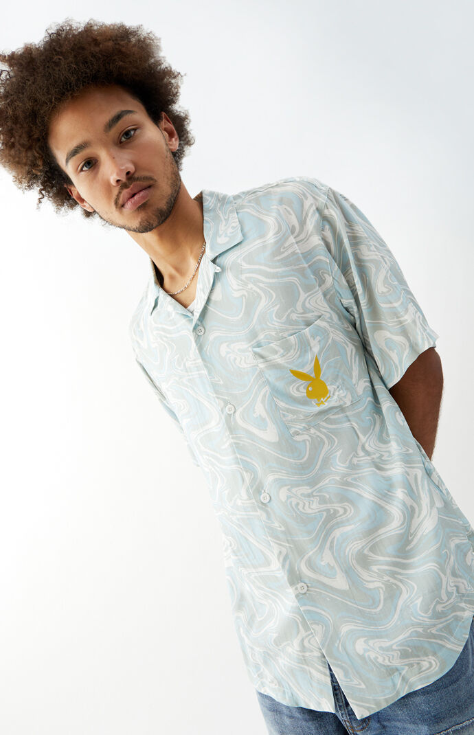 By PacSun Front Page Tie-Dyed Camp Shirt