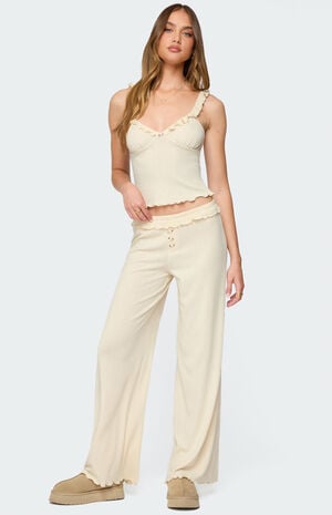 Posy Ruffle Pointelle Pants image number 1