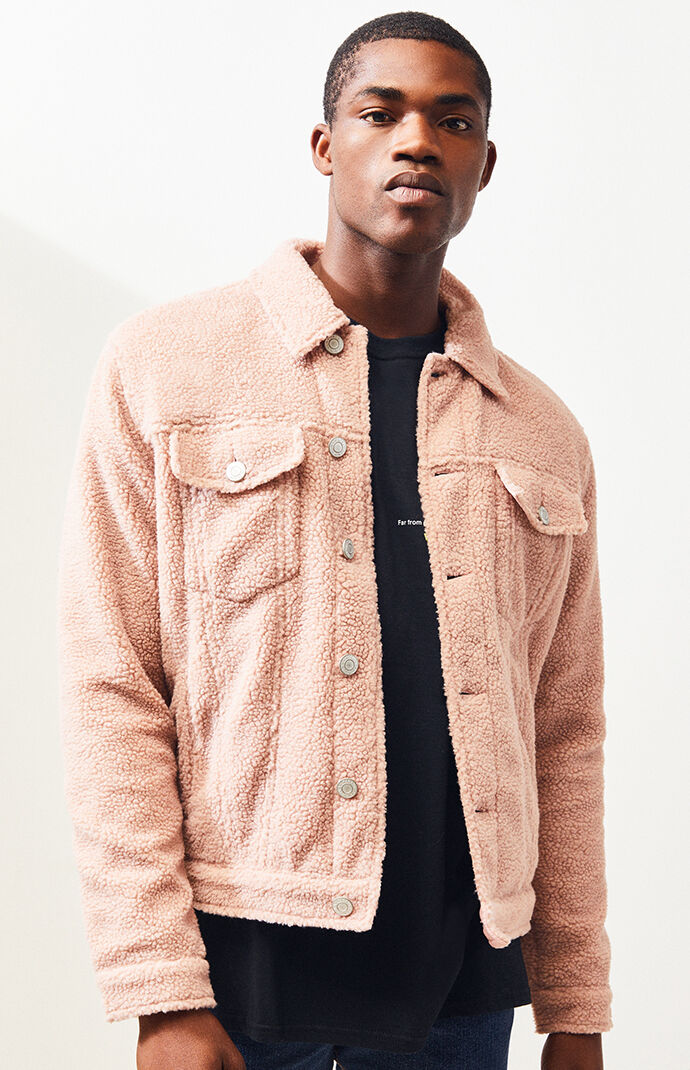 pink sherpa jacket